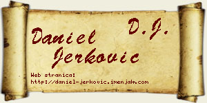 Daniel Jerković vizit kartica